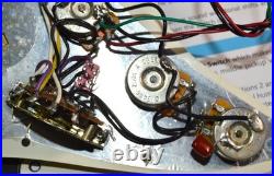 Dual Stratbucker CoreT SSS 1993 Loaded Fender Pickguard Stratocaster Hot Wired