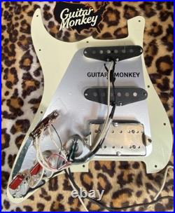 Dumblebucker Loaded PickGuard Plug&Play CTS Pots orange drops upgrade in minutes