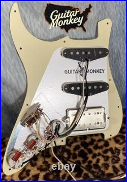 Dumblebucker Loaded PickGuard Plug&Play CTS Pots orange drops upgrade in minutes