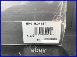 EMG SL20 Steve Lukather Prewired/Loaded Guitar Pickguard Set for Strat Black