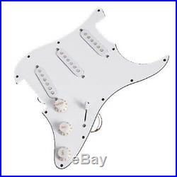 Electric Guitar Loaded Pickguard Pickups Replacement For Fender Strat White GW