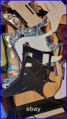 Electric Guitar Pickguard Lot Strat/Tele Jbass Lp New Multicolor + 3 Loaded