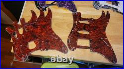 Electric Guitar Pickguard Lot Strat/Tele Jbass Lp New Multicolor + 3 Loaded