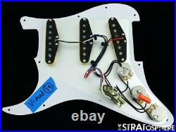 FOR REPAIR Fender Stratocaster LOADED PICKGUARD Strat V-Mod DARK $50 OFF SALE