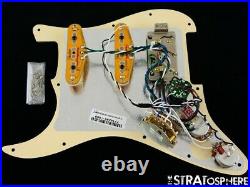 Fender American Ultra Stratocaster HSS LOADED PICKGUARD Strat S1 Aged White