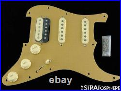 Fender American Ultra Stratocaster HSS LOADED PICKGUARD Strat S1 Anodized Gold