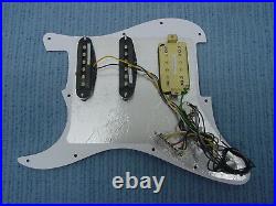 Fender Bullet Fat Strat Black Pearl Moto 4-ply Loaded Hss Pickguard Stratocaster