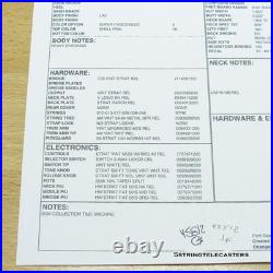 Fender Custom Shop 59 Relic Stratocaster LOADED PICKGUARD HW Fat 50 Pickups Pots