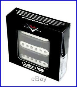Fender Custom Shop Abby 69 Pickups Loaded Strat Pickguard 8 Hole Cream on Black