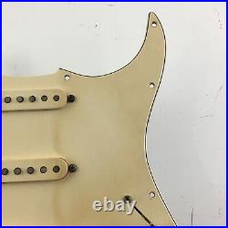 Fender Custom Shop Pickups Loaded Strat Guitar 62 Aged Parchment Pickguard Relic