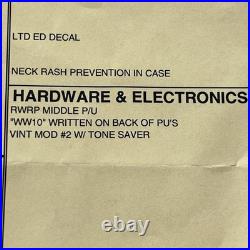 Fender Custom Shop Stratocaster Wildwood 10 CG Loaded Pickguard Hand Wound PUs