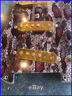 Fender Custom Shop Texas Special Pickups Snake Skin Strat Loaded Pickguard