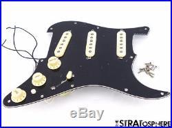 Fender Deluxe Series Stratocaster LOADED PICKGUARD Strat Noiseless Pickups Black