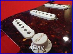 Fender Deluxe Strat Stratocaster loaded pickguard Dimarzio Pickups w Push Button