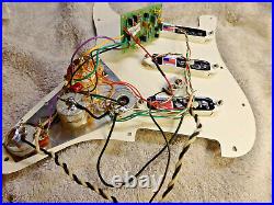 Fender Eric Clapton Loaded Strat Pickguard TBX Mid Boost Parchment Lace Sensor