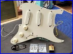 Fender Eric Clapton Strat LOADED PICKGUARD Gold Lace Pickups TBX & Mid Boost USA
