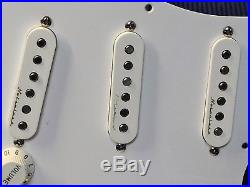 Fender Eric Clapton Strat LOADED PICKGUARD Noiseless Pickups TBX & Mid Boost USA