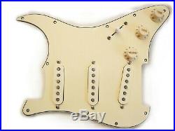 Fender Hot Noiseless Jeff Beck Loaded Strat Pickguard All Aged Cream Made in USA