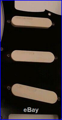 Fender Lace Sensor Gold pickup loaded Stratocaster Plus pickguard Strat Pat 80's