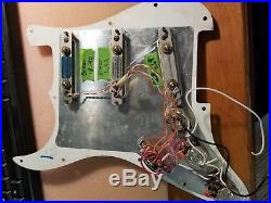 Fender Lace Sensors Strat Plus Deluxe loaded pickguard, 1991 Blue/Silver/Red
