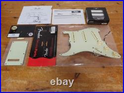 Fender Lefty Strat Loaded Pickguard CS Texas Special PU's Mint Green +Back Plate