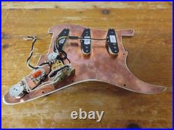 Fender Lefty Strat Loaded Pickguard CS Texas Special PU's Mint Green +Back Plate