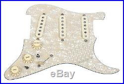 Fender Loaded Strat Pickguard CS Texas Special Aged White on Aged Pearl 7 Way