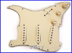 Fender Loaded Strat Pickguard CS Texas Special, Fat 50s, 69 All Cream 7 Way USA