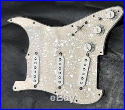 Fender Loaded Strat Pickguard CS Texas Special Parch Aged Pearl 7 Way USA Made