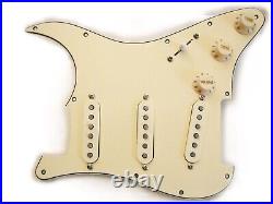 Fender Loaded Strat Pickguard Custom 69 Abby Pickups 8 Hole All Aged Cream USA