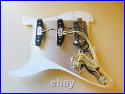 Fender Loaded Strat Pickguard Lonestar Texas Special Duncan Pearly Gates White