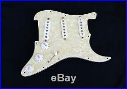 Fender Loaded Strat Pickguard Texas Special Aged Pearl Guard NOS