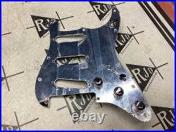 Fender MIM Tom Morello Semi Loaded Strat Pick Guard Plate Metal Pickguard Chrome