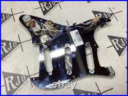 Fender MIM Tom Morello Semi Loaded Strat Pick Guard Plate Metal Pickguard Chrome