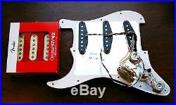 Fender Original 57/62 Loaded Strat Pickguard Parchment All Aged Cream USA