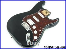 Fender Player HSS Stratocaster Strat LOADED BODY Black with Tortoise Pickguard