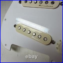 Fender Player Plus Noiseless Strat Stratocaster Pickups Loaded White Pickguard