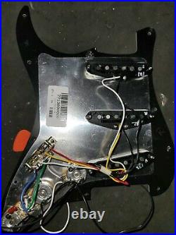 Fender Player Strat/Stratocaster SSS Loaded and Prewired Pickups Black Pickguard