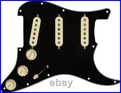 Fender Pre-Wired Loaded Strat Pickguard Custom Shop Custom'69 SSS Black