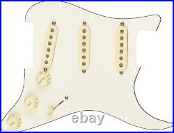 Fender Pre-Wired Loaded Strat Pickguard Tex-Mex SSS Parchment, 11 hole