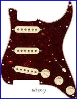 Fender Pre-Wired Loaded Strat Pickguard Vintage Noiseless SSS Tortoise Shell