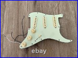 Fender Pure Vintage 59 Loaded Strat Pickguard Cream on Mint Green Made in USA