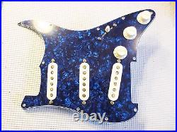 Fender Pure Vintage 59 Loaded Strat Pickguard White on Blue Pearl 7 Way USA