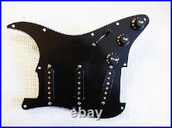 Fender Pure Vintage 65 Loaded Strat Pickguard All Black 7 Way 11 Hole or 8 Hole
