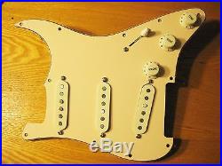 Fender Pure Vintage 65 Loaded Strat Pickguard Mint Green 7 Way 11 or 8 Hole