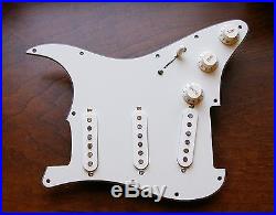 Fender Pure Vintage 65 Loaded Strat Pickguard Parchment 7 Way 11 or 8 Hole