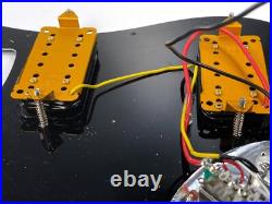 Fender Squier LOADED HH PICKGUARD withSCREWS Fat Strat Pickup Set Humbucker