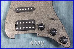 Fender Squier Loaded SSH Black Sparkle Pickguard withScrews Fat Strat Pickup Set