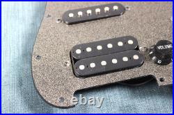 Fender Squier Loaded SSH Black Sparkle Pickguard withScrews Fat Strat Pickup Set