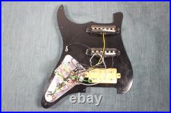 Fender Squier Loaded SSH Black Sparkle Pickguard withScrews Fat Strat Pickup Set